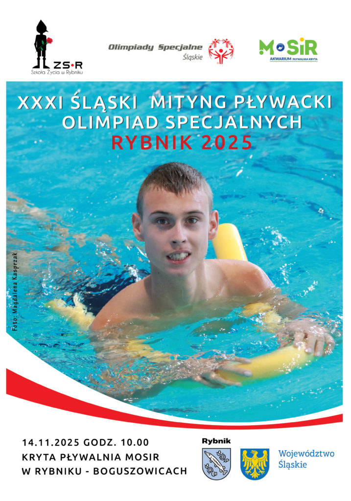 Zaproszenie – XXXI Śląski Mityng Pływacki Olimpiad Specjalnych Rybnik 2025