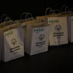 Upominkowe torby z logotypami OSS oraz MOSiR Rybnik.