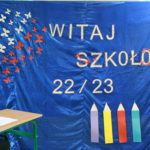 Dekoracja z napisem witaj szkoła 2022/2023