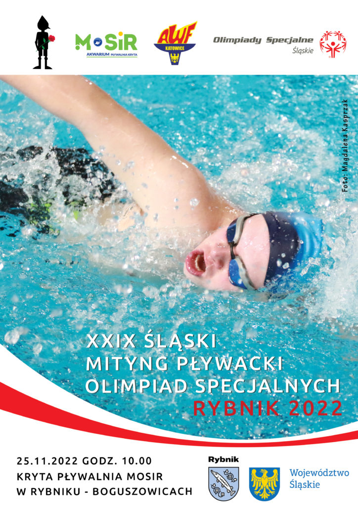 Współorganizujemy XXIX  Śląski Mityng Pływacki Olimpiad Specjalnych Rybnik 2022