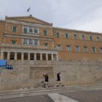 Budynek parlamentu w Atenach.