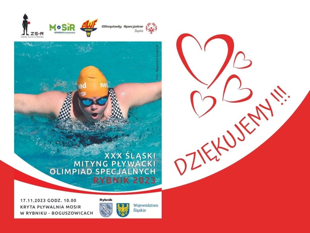 Za nami jubileuszowy – XXX Śląski Mityng Pływacki Olimpiad Specjalnych Rybnik 2023 – podsumowanie