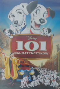 Plakat bajki "101dalmatyńczyków".
