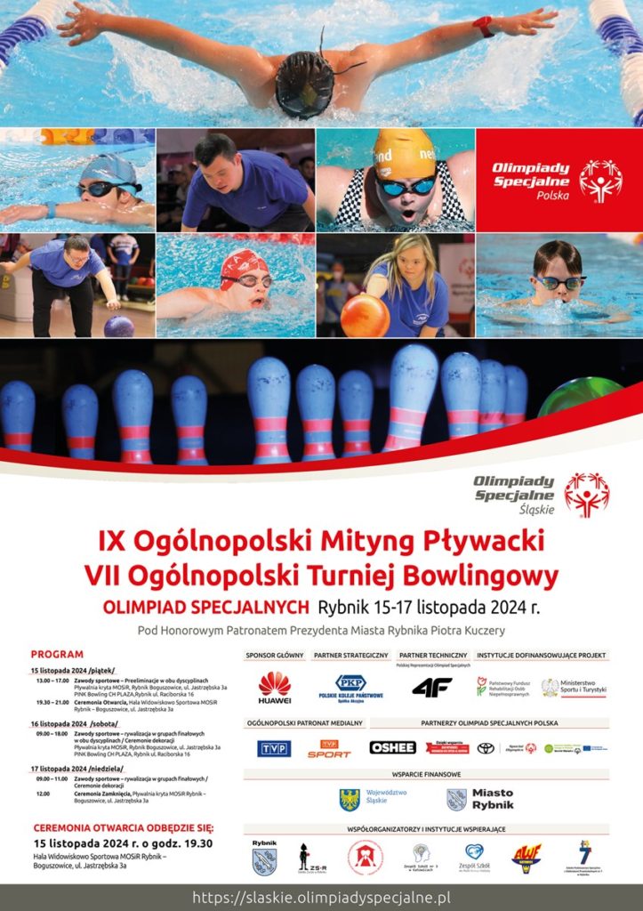 Ogólnopolskie zawody Olimpiad Specjalnych po raz kolejny w Rybniku, zapraszamy!