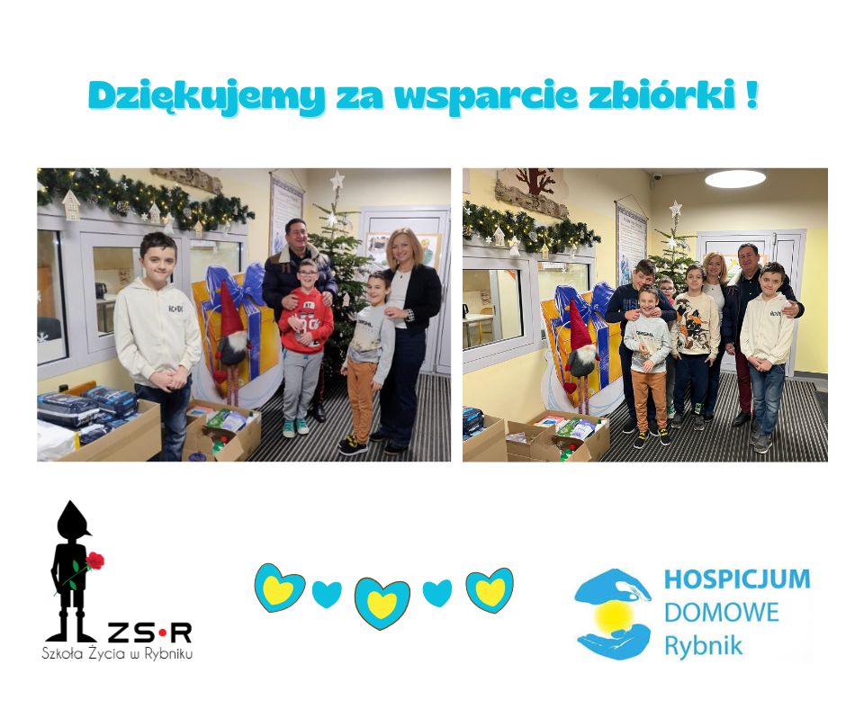 Podziękowania za wsparcie zbiórki na rzecz Hospicjum Domowego w Rybniku