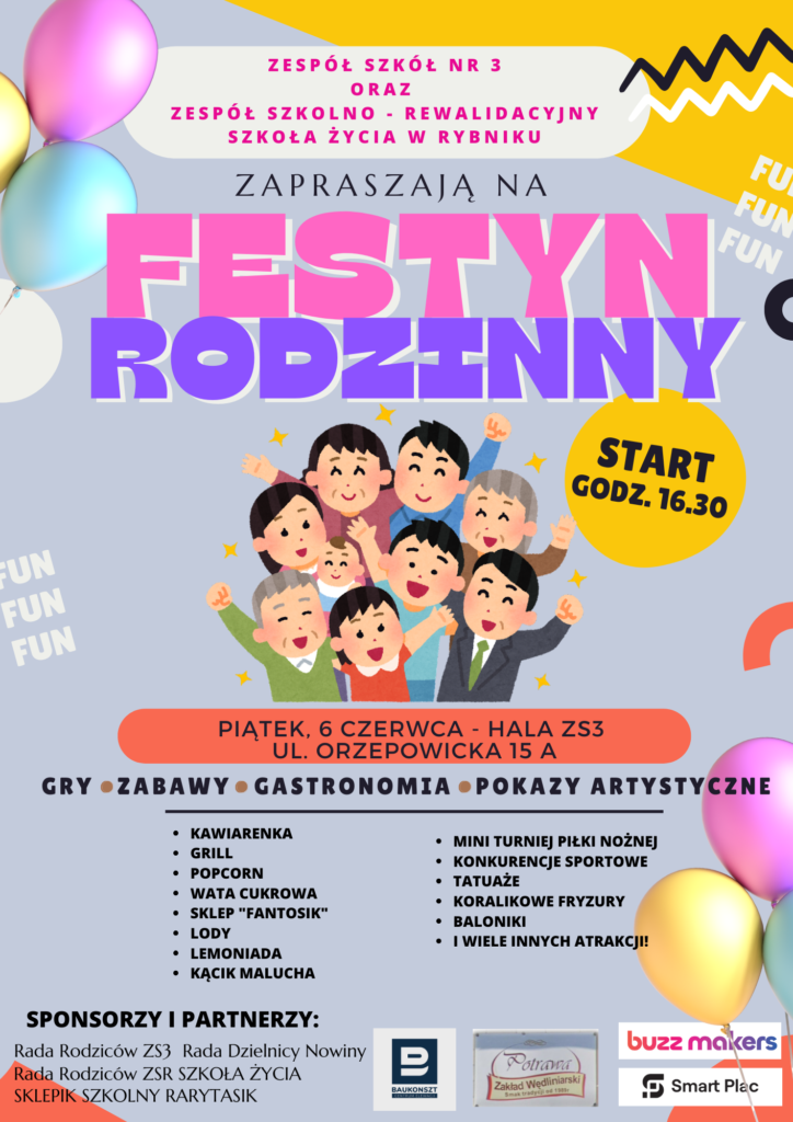 Festyn Rodzinny – zaproszenie! Festyn Rodzinny – zaproszenie!