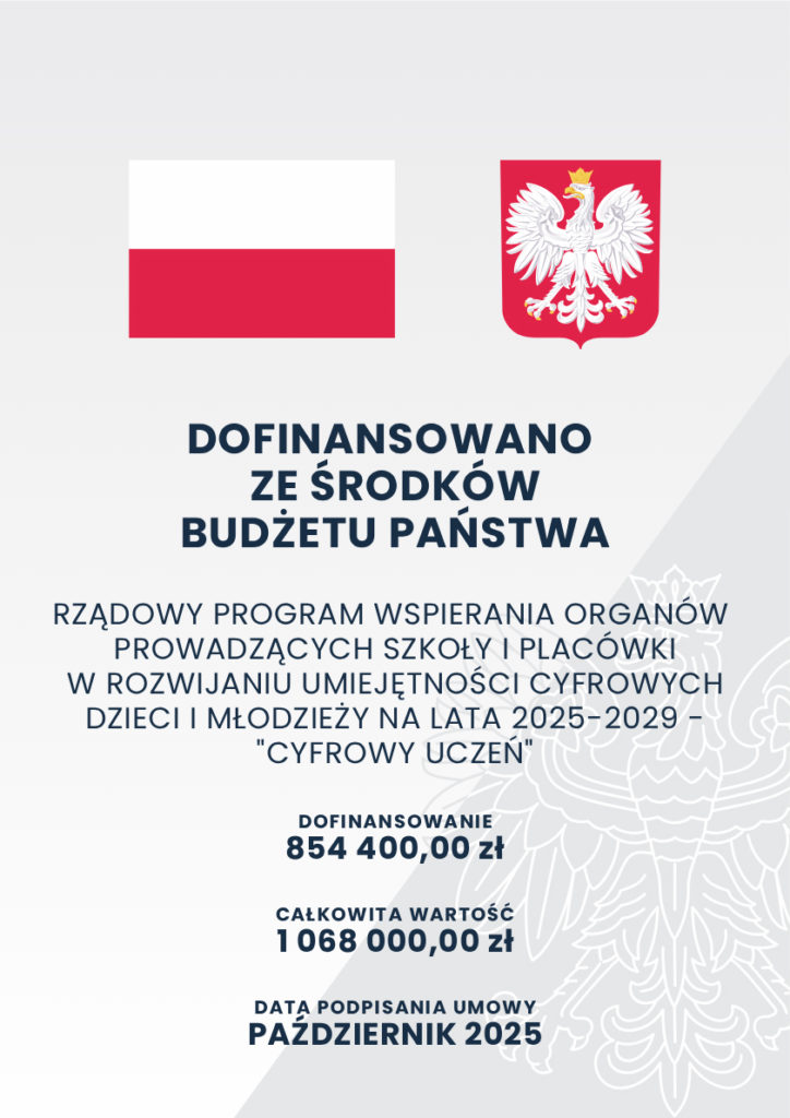 Nasze przedszkole wzięło udział w Rządowym programie „Cyfrowy uczeń”