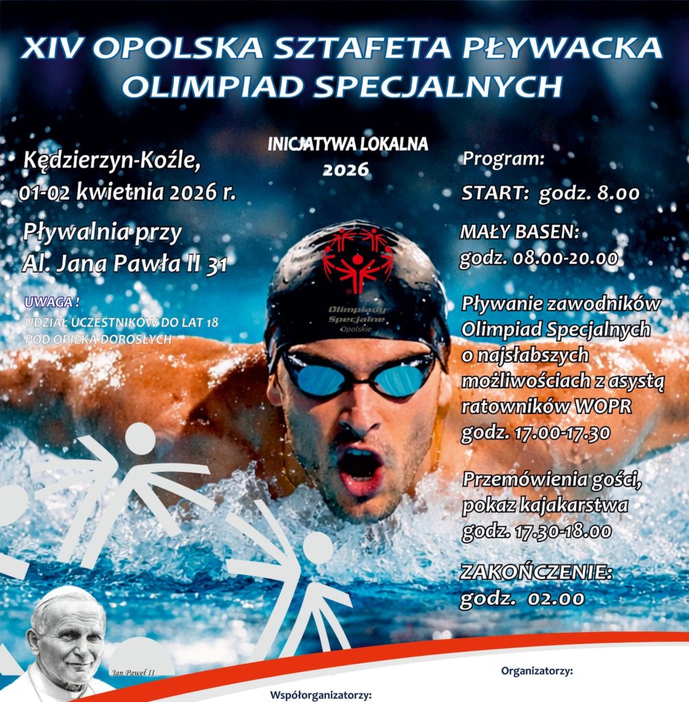 XIV Opolska Sztafeta Pływacka Olimpiad Specjalnych z udziałem naszych pływaków